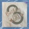 Plotterdatei Birthday Girl 1-9