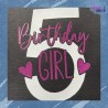 Plotterdatei Birthday Girl 1-9