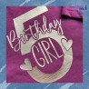 Plotterdatei Birthday Girl 1-9