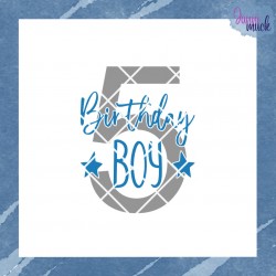 Plotterdatei Birthday Boy 1-9