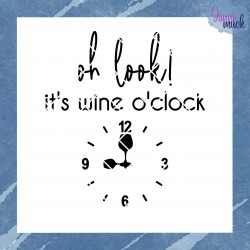 Plotterdatei wine o clock | wine time