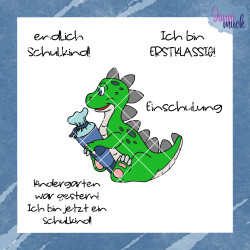 Plotterdatei Schul-Dino