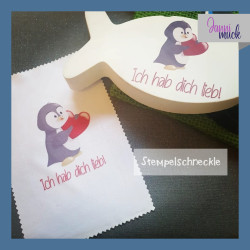 Plotterdatei und Digistamp Herzpinguin