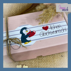 Plotterdatei und Digistamp Herzpinguin