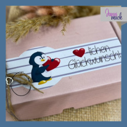 Plotterdatei und Digistamp Herzpinguin