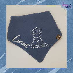 Kombi-Set: Plotterdatei Pfotenrahmen & Hund Hauke