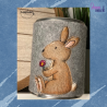 Doodle Stickdatei Hase Happy - Blume
