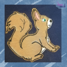 Doodle Stickdatei Eichhörnchen Emmy