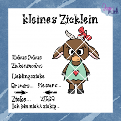 Kombi Set: Plotterdatei kleines Zicklein & kleiner Bock
