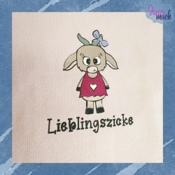 Kombi Set: Plotterdatei kleines Zicklein & kleiner Bock